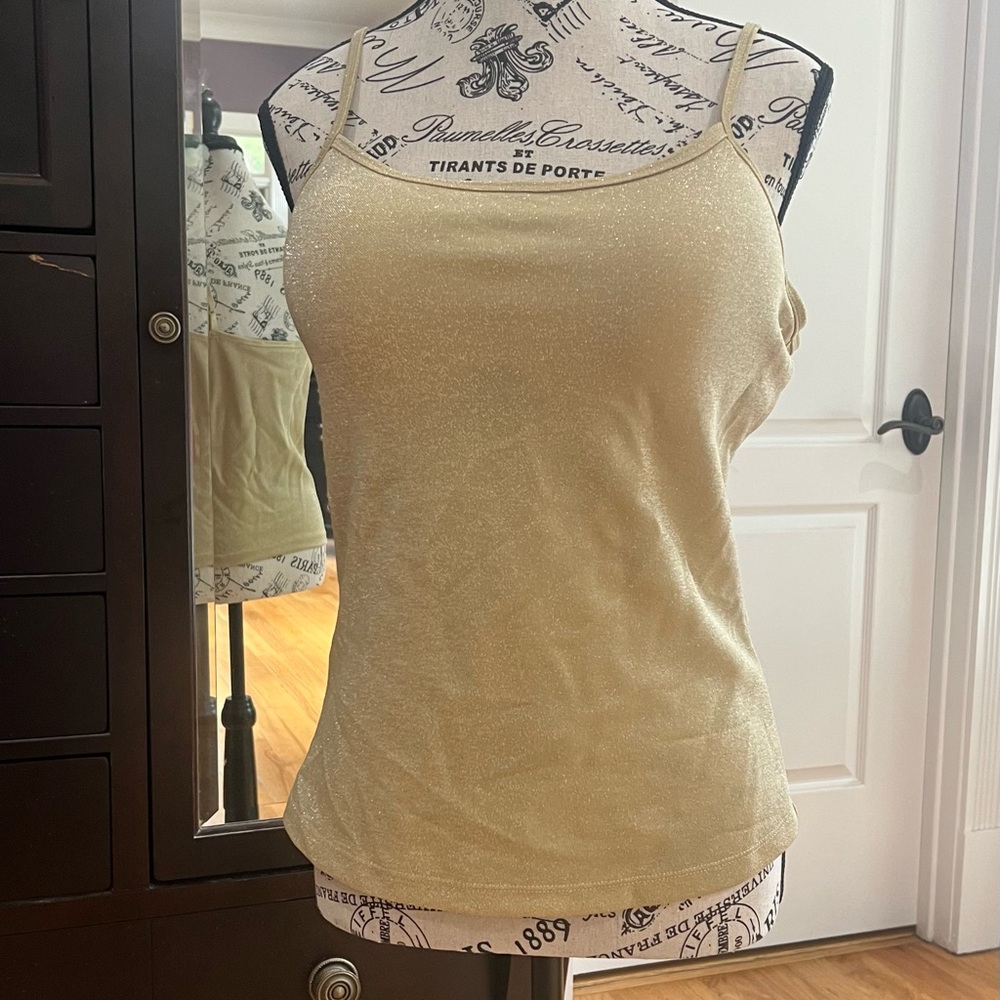 Gold Glitter Women's Top